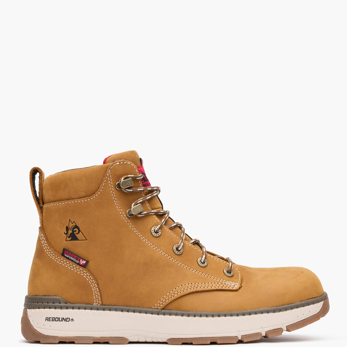 Rocky Rebound Wedge Waterproof Composite Toe Work Boot - profile