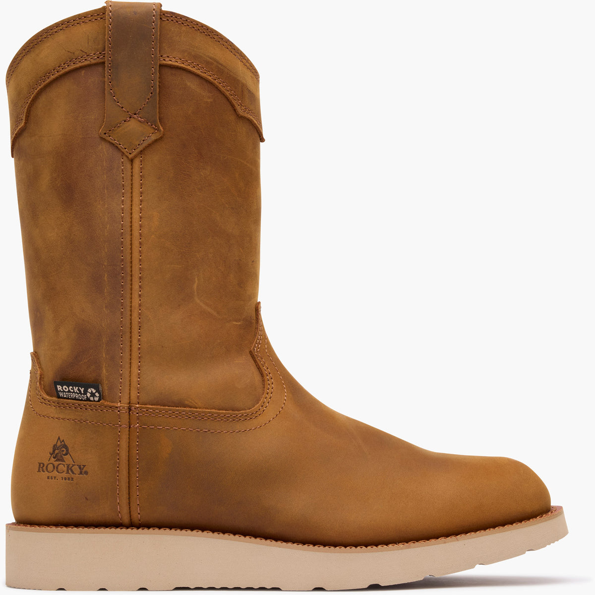 "Rocky MonoCrepe Wedge 11" Waterproof Work Boots - profile"