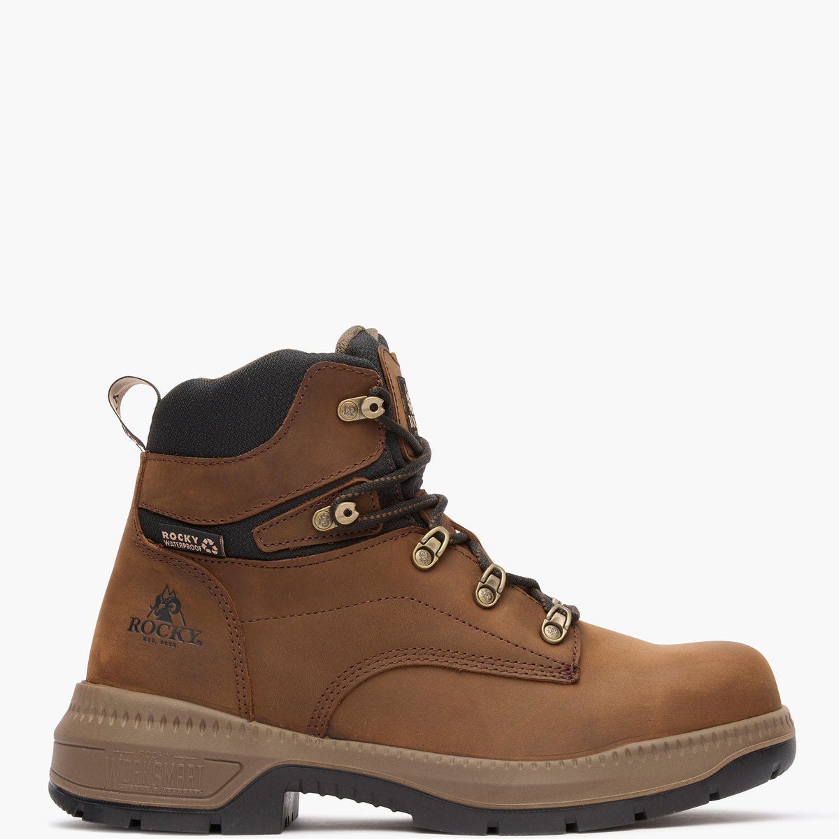 "Rocky WorkSmart 6" Composite Toe Internal Met Guard Work Boot - profile"