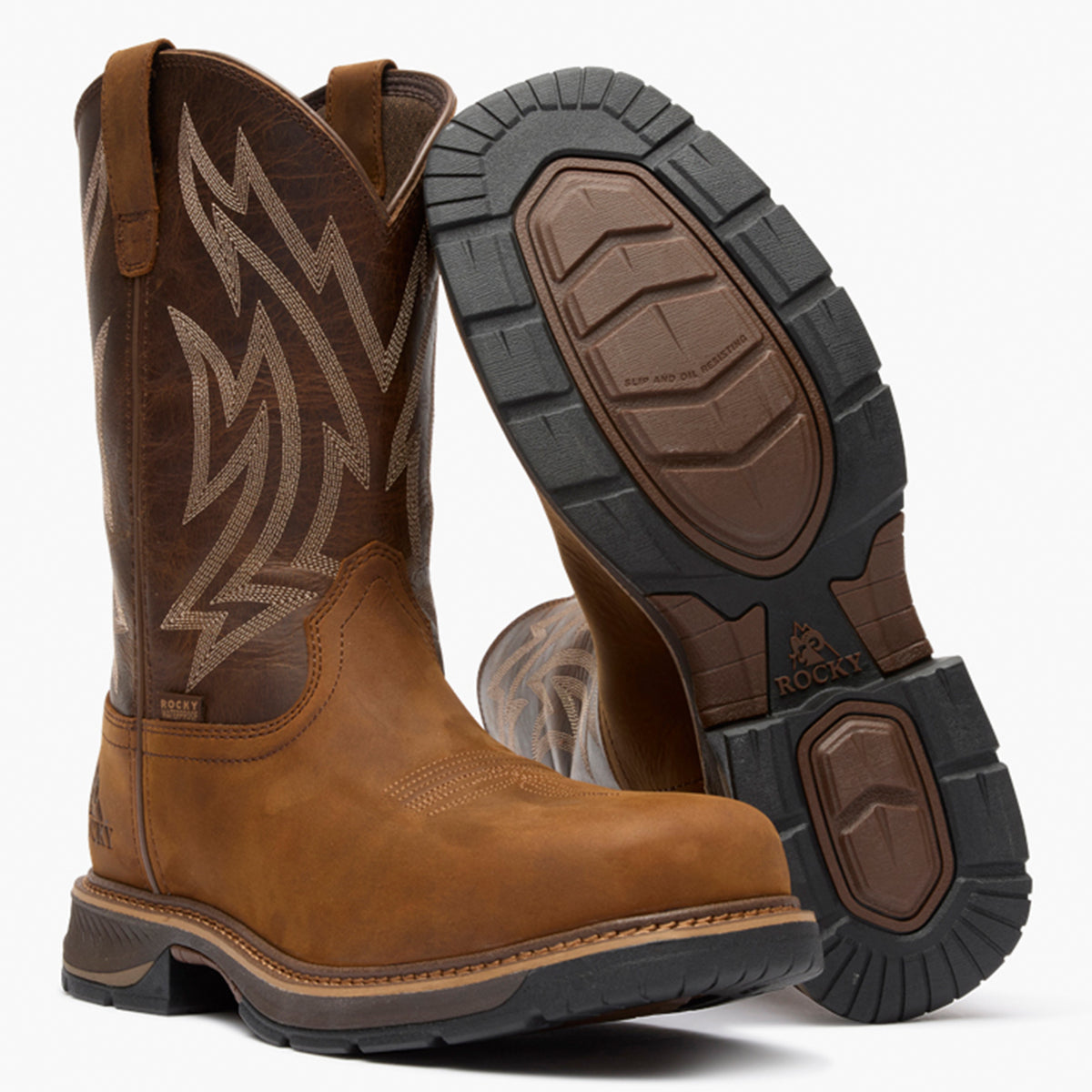 Rocky Ride LTE Carbon Toe Western Boot