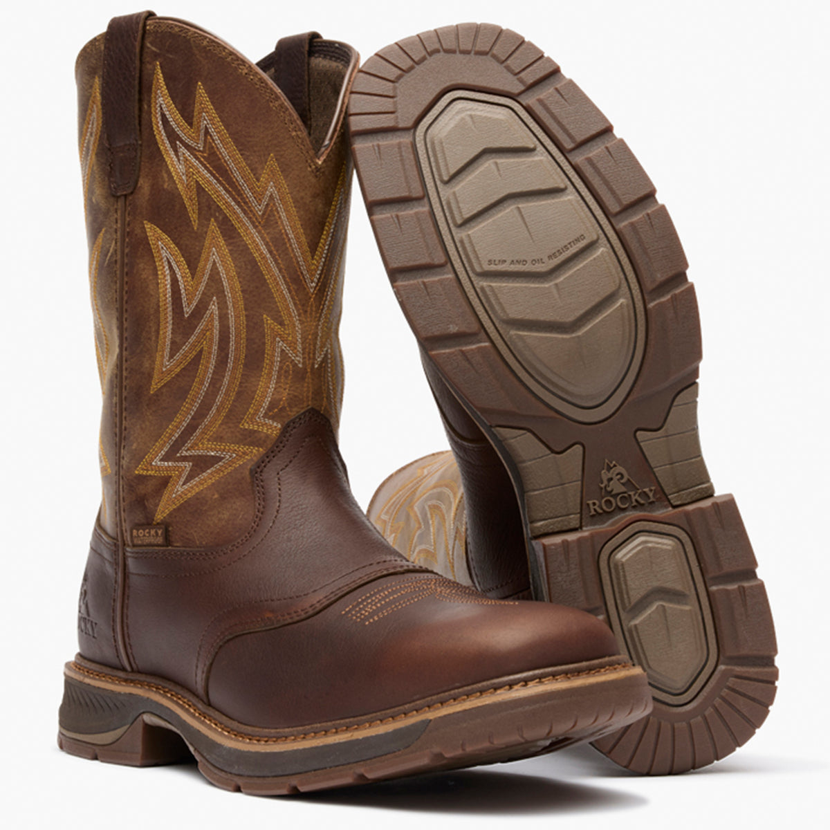 Rocky Ride LTE Waterproof Western Boot
